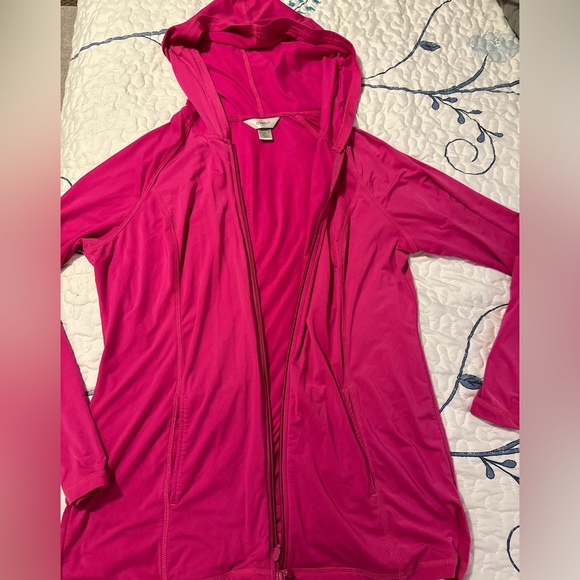 CJ Banks Pink Hooded Sweater - Picture 4 of 4